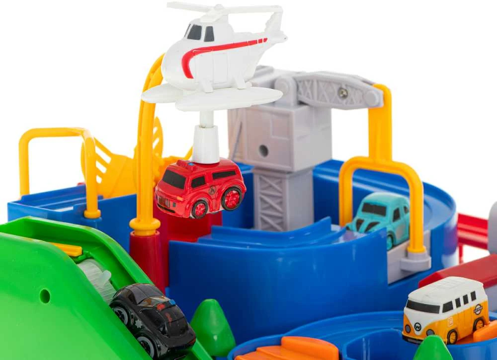 Ikonka Interaktyvi žaislinė automobilių trasa