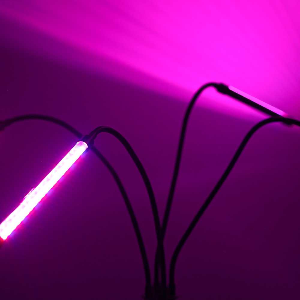 Pakabinamas šviestuvas Ikonka LED lemputė augalams su 4 reguliuojamomis rankenomis ir stovu