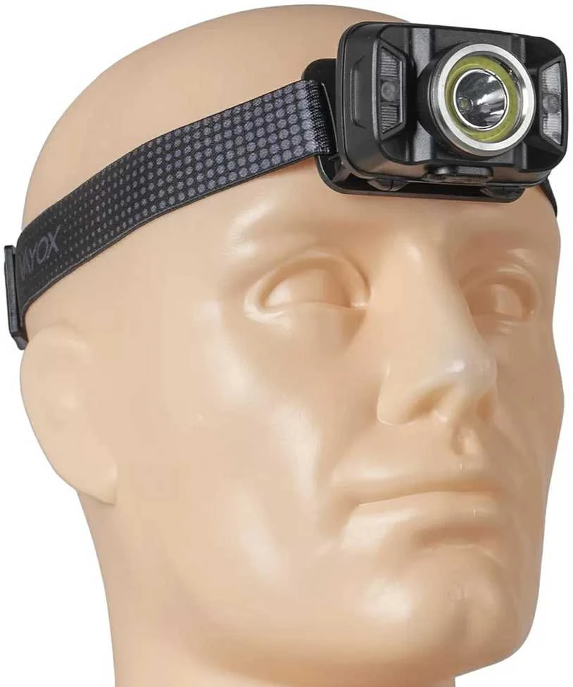 LED priekinis žibintas įkraunamas priekinis žibintas su judesio jutikliu XTE 5W+COB 10W VA0025 VAYOX