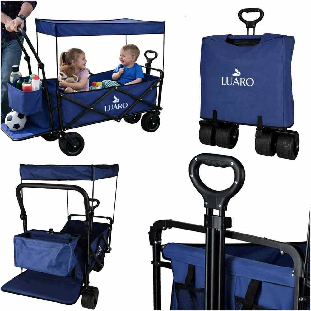 Transportinis vežimėlis mėlynas