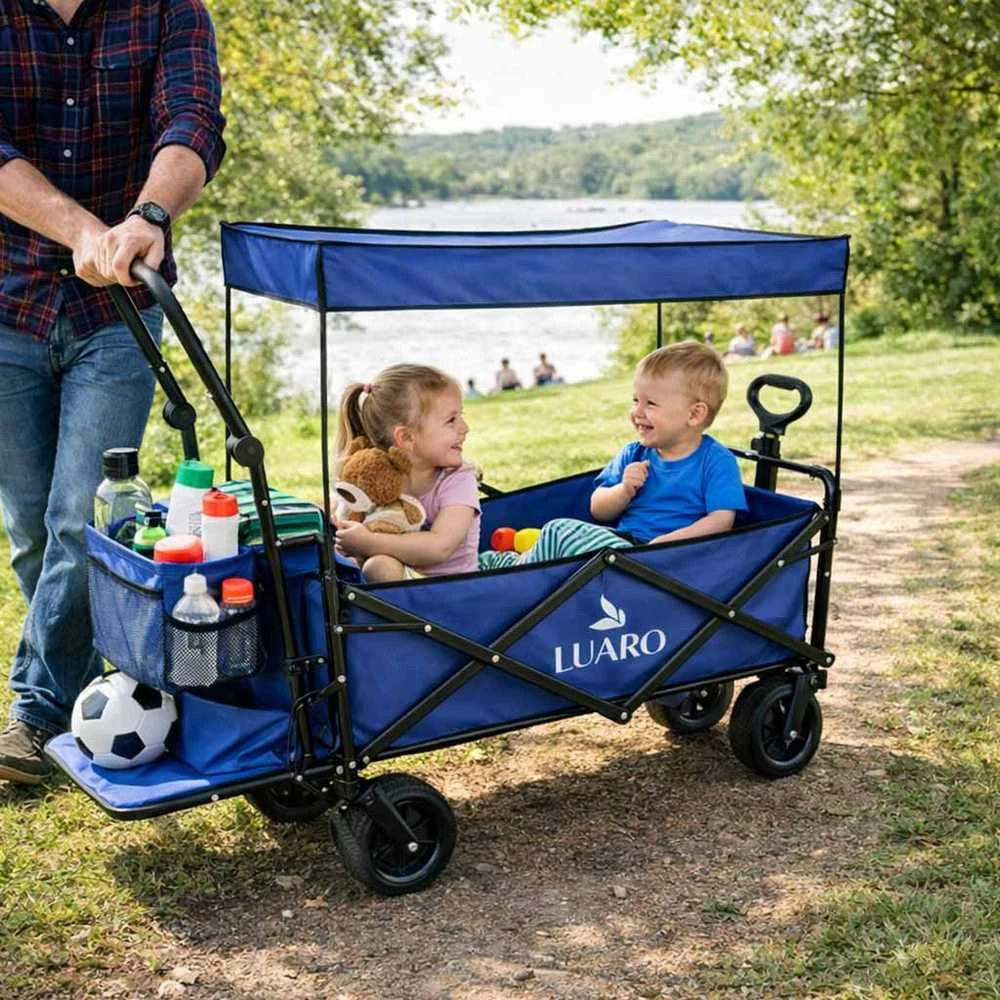 Transportinis vežimėlis mėlynas