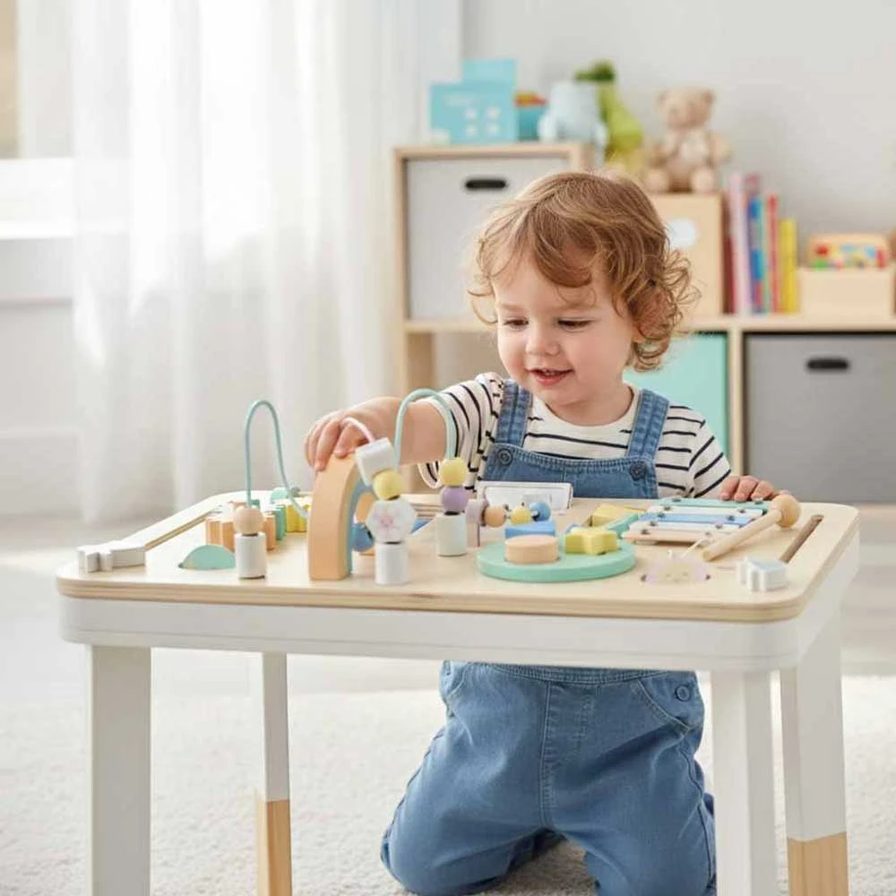 KIK Lulilo montessori pastelinis manipuliacinis stalas