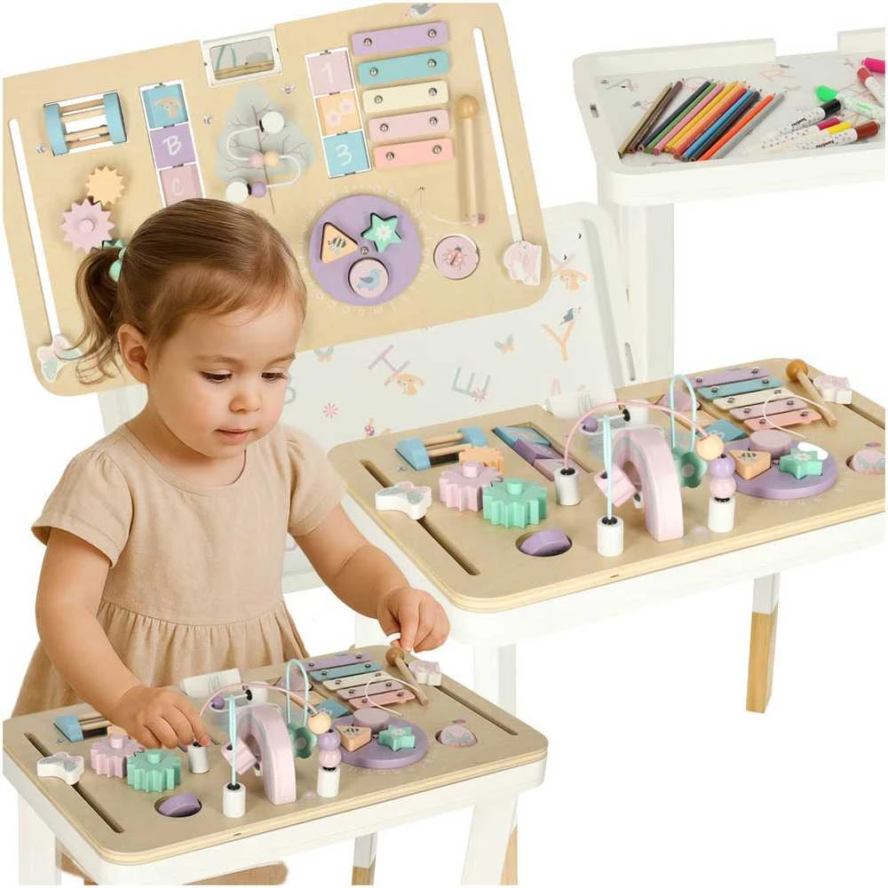 KIK Lulilo montessori pastelinis manipuliacinis stalas