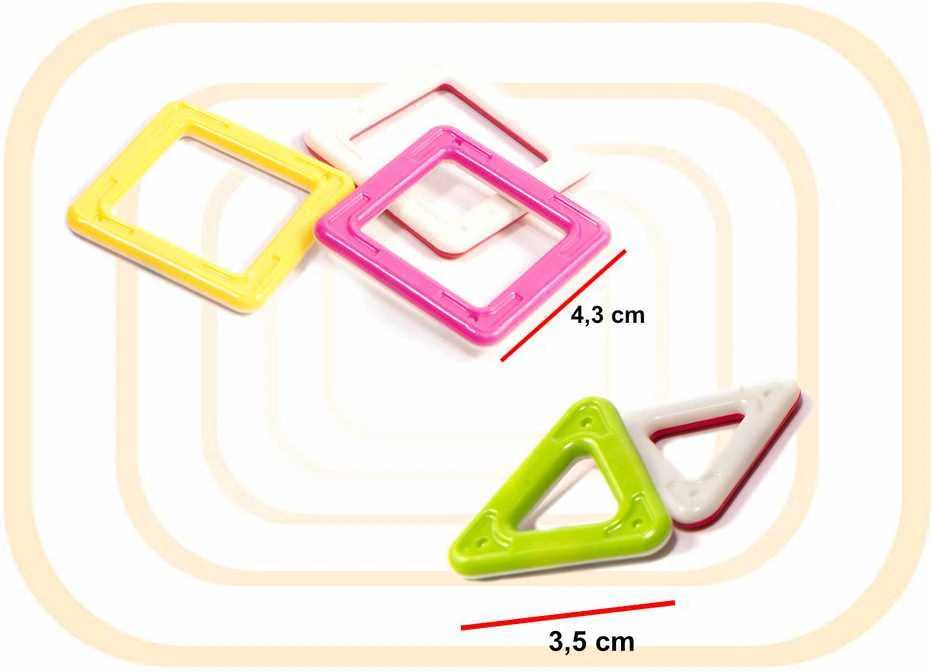 Magnetinis konstruktorius Mini Magical Magnet I 38 detalės