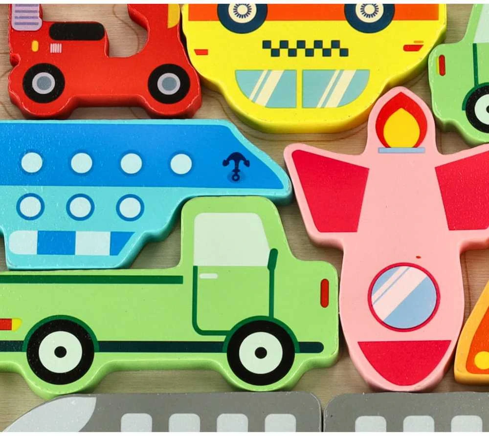 Medinė dėlionė - rask tinkamą vietą Transportas