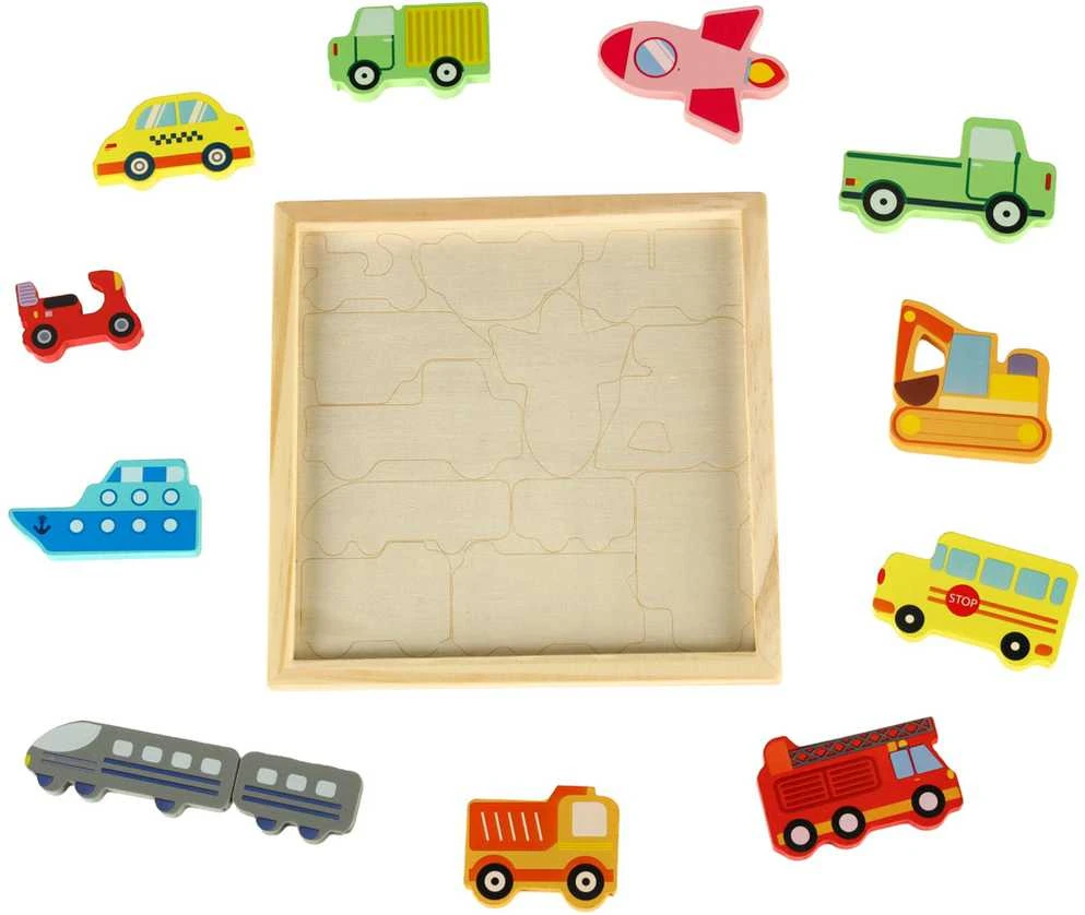 Medinė dėlionė - rask tinkamą vietą Transportas