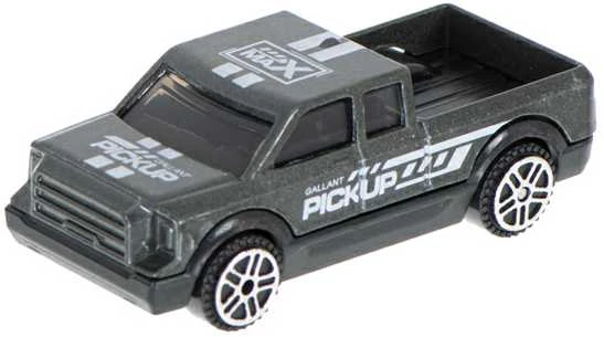 Metalinis automodeliukas Pick-up pilkas 7cm