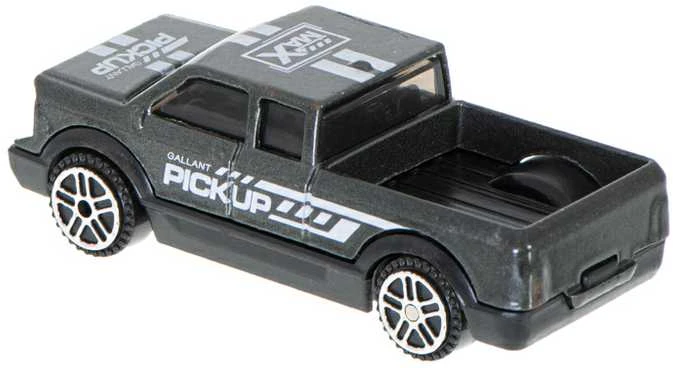 Metalinis automodeliukas Pick-up pilkas 7cm
