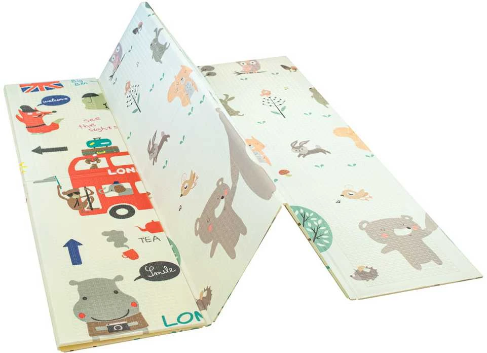 Ikonka Mokomasis dvipusis sulankstomas putplasčio kilimėlis 200 x 180 cm x 0,8 cm