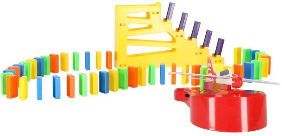 Roger Mokomasis žaidimas domino lėktuvas su paleidimo įrenginiu