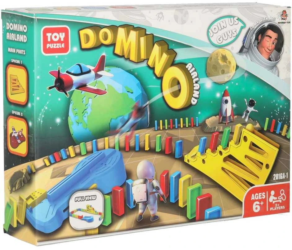 Roger Mokomasis žaidimas domino lėktuvas su paleidimo įrenginiu