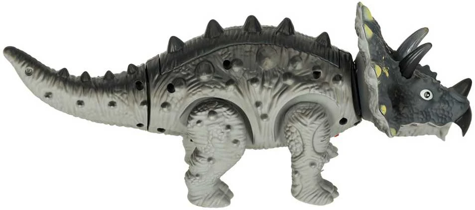 KIK Nuotoliniu būdu valdomas dinozauras RC Triceratops vaikšto šviečia riaumoja
