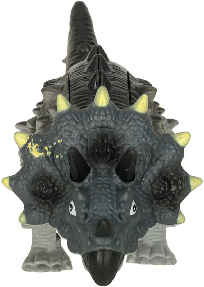 KIK Nuotoliniu būdu valdomas dinozauras RC Triceratops vaikšto šviečia riaumoja