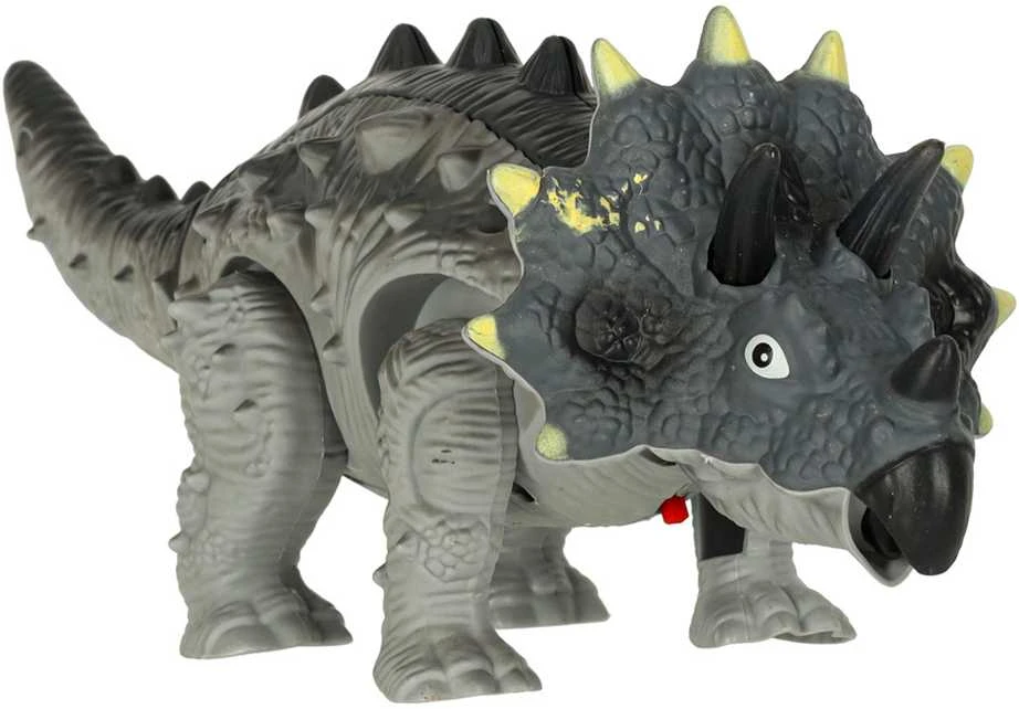 KIK Nuotoliniu būdu valdomas dinozauras RC Triceratops vaikšto šviečia riaumoja