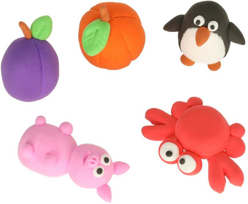 Ikonka KIK polimerinis molis - plastilinas, 12 spalvų