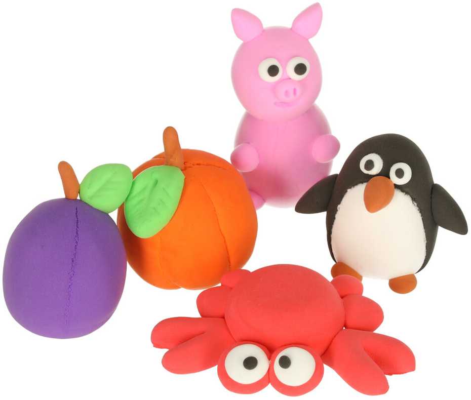 Ikonka KIK polimerinis molis - plastilinas, 12 spalvų