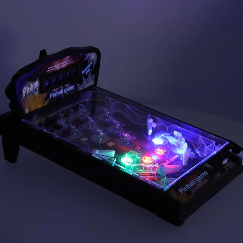 Ikonka Pinball flipper stalas arkadinis žaidimas su šviesomis ir muzika