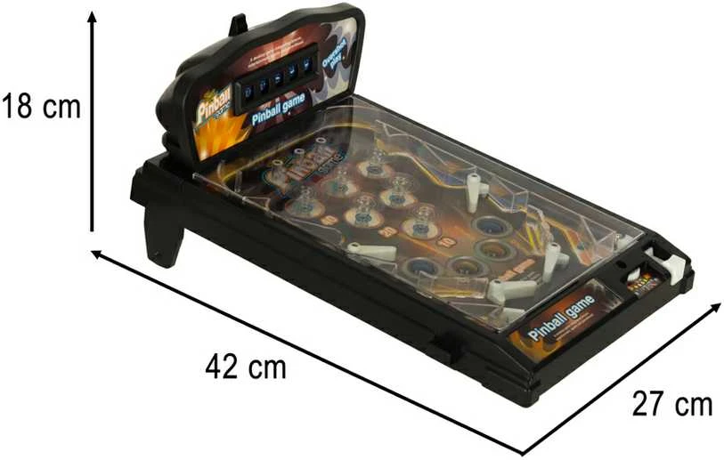 Ikonka Pinball flipper stalas arkadinis žaidimas su šviesomis ir muzika