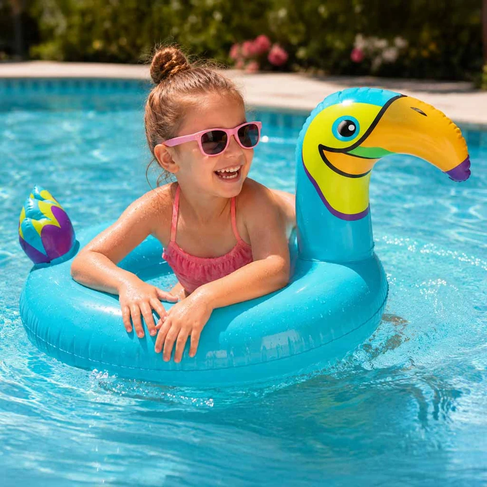 Ikonka Pripučiamas vaikiškas plaukimo žiedas Toucan 70cm
