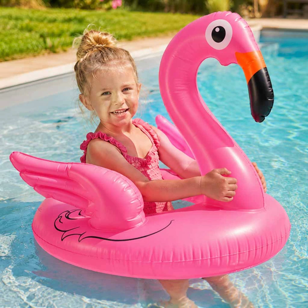 Pripučiamas vaikiškas pontono ratas flamingo