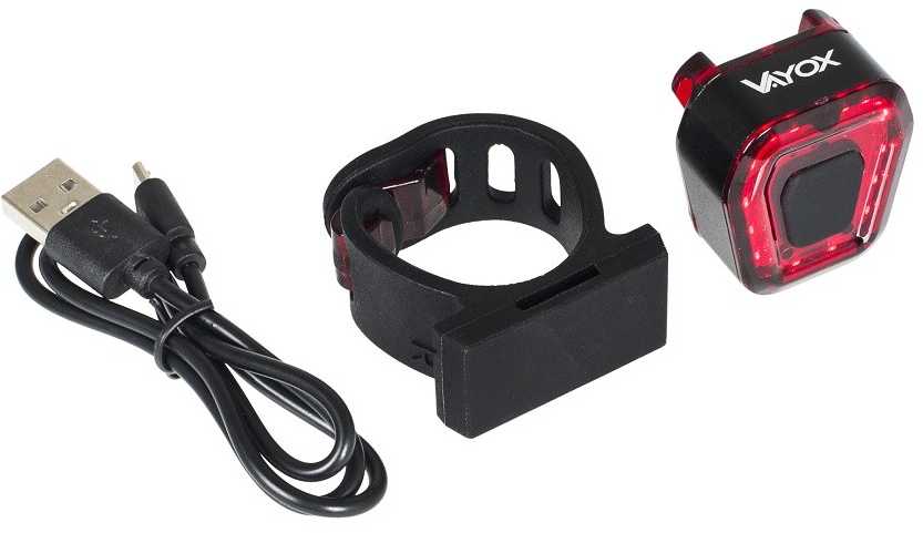 KROSS Galinė lempa VAYOX USB