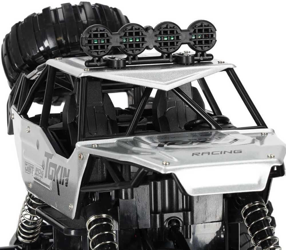 Roger RC automobilis Rock Crawler 1:12 4WD METAL sidabrinis