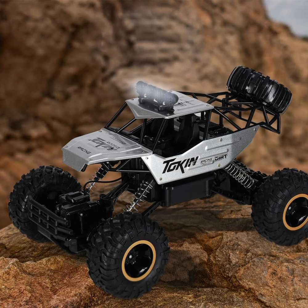 Roger RC automobilis Rock Crawler 1:12 4WD METAL sidabrinis