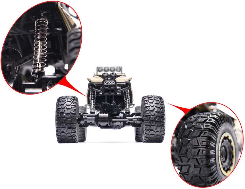 Ikonka RC automobilis Rock Crawler 2.4GHz 1:8 51cm juodas