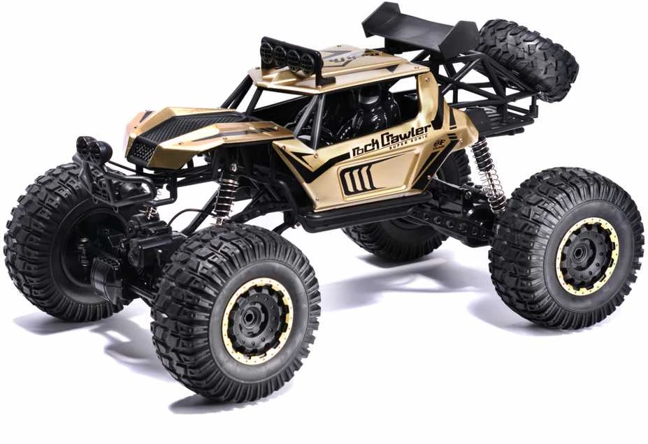 Ikonka RC automobilis Rock Crawler 2.4GHz 1:8 51cm aukso spalvos