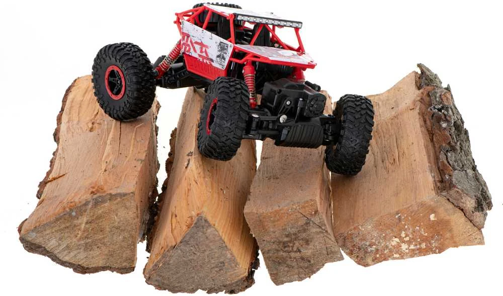 Roger RC automobilis Rock Crawler HB 2.4GHz 1:18 raudonas