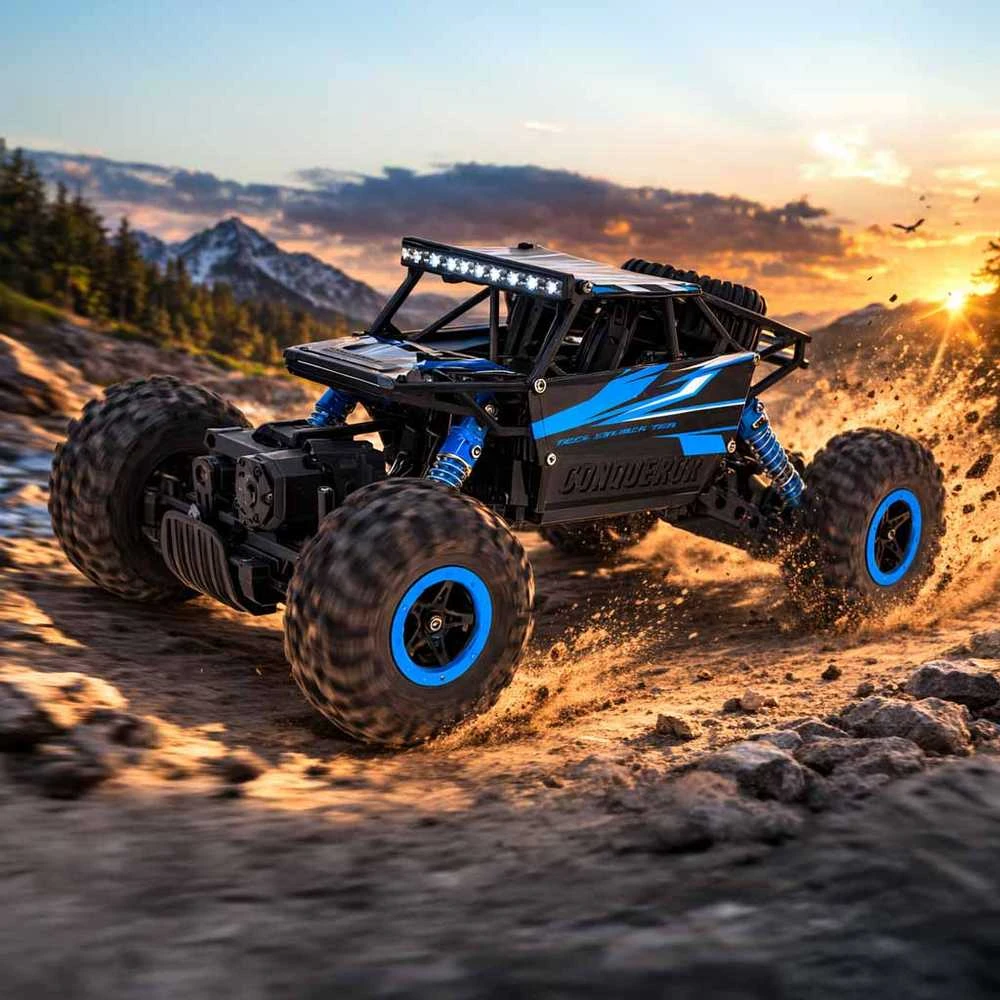 Roger RC automobilis Rock Crawler HB 2.4GHz 1:18 mėlynas
