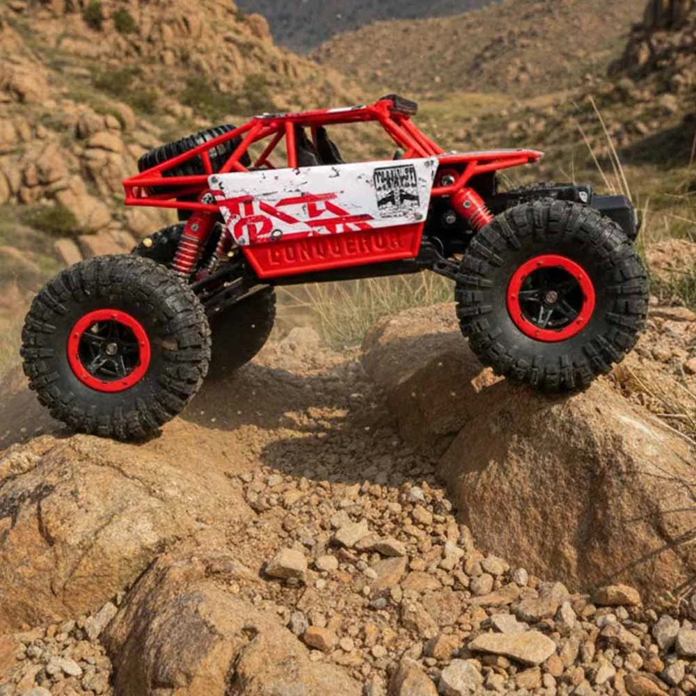 Roger RC automobilis Rock Crawler HB 2.4GHz 1:18 raudonas