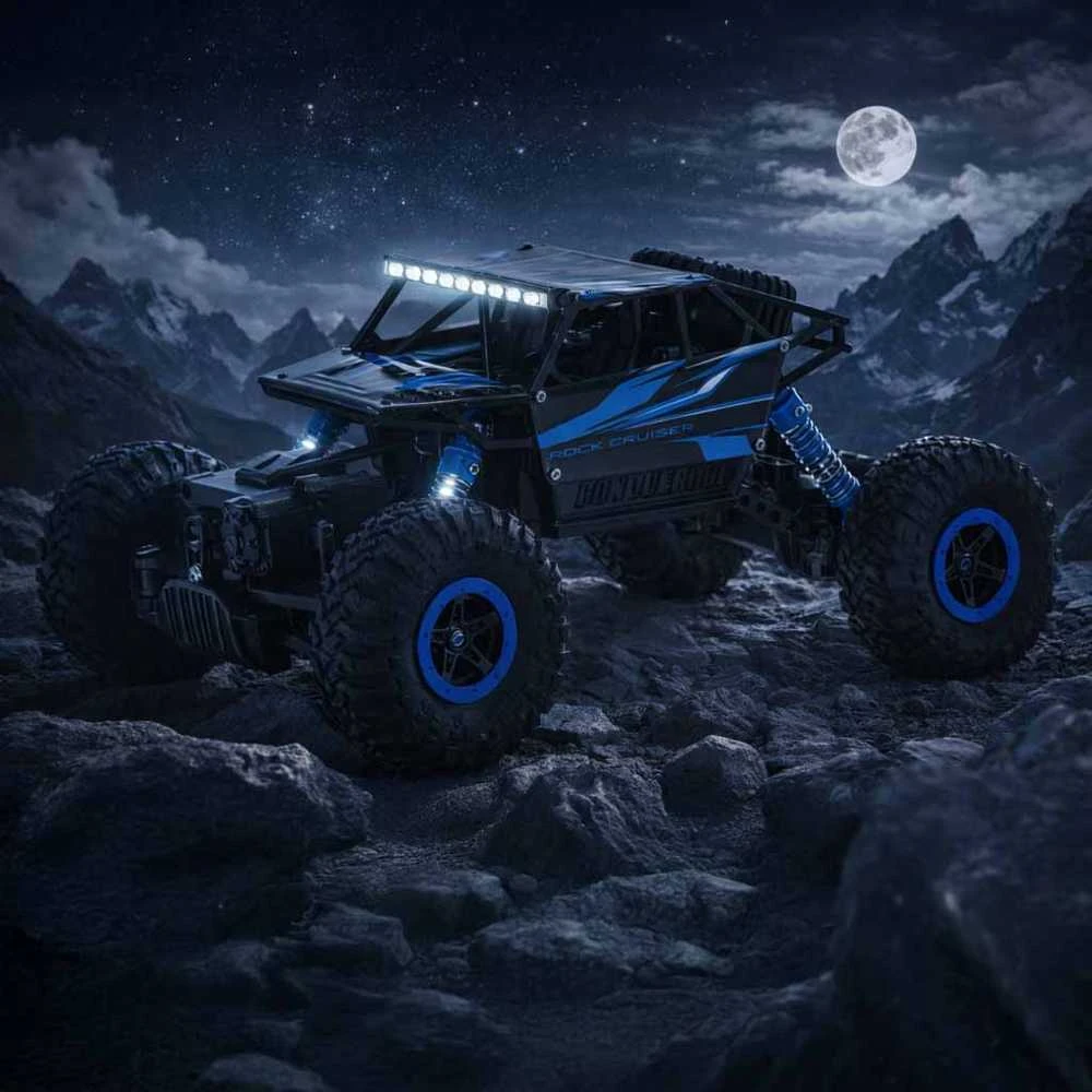 Roger RC automobilis Rock Crawler HB 2.4GHz 1:18 mėlynas