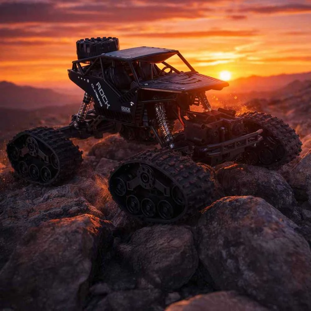 KIK RC Rock Crawler 4x4 LHC012 automobilis 2in1 juodas