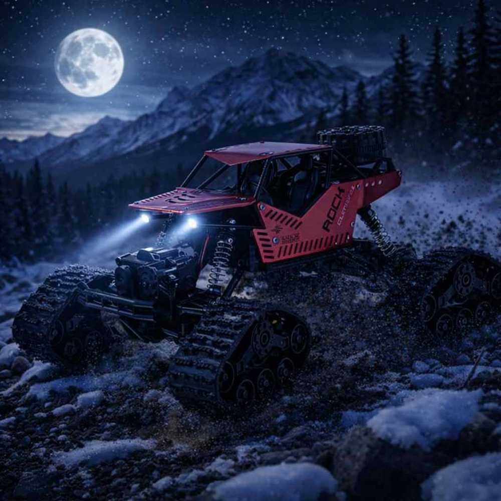 RC Rock Crawler 4x4 LHC012 automobilis 2in1 raudonas