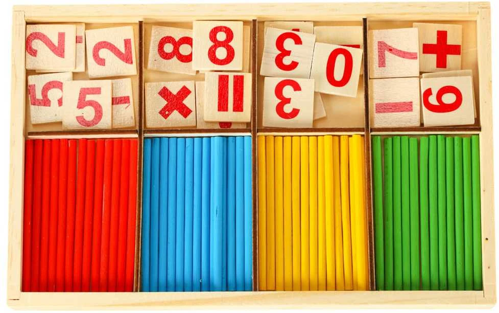 Montessori edukacinis rinkinys skačiavimo mokymuisi, medinis