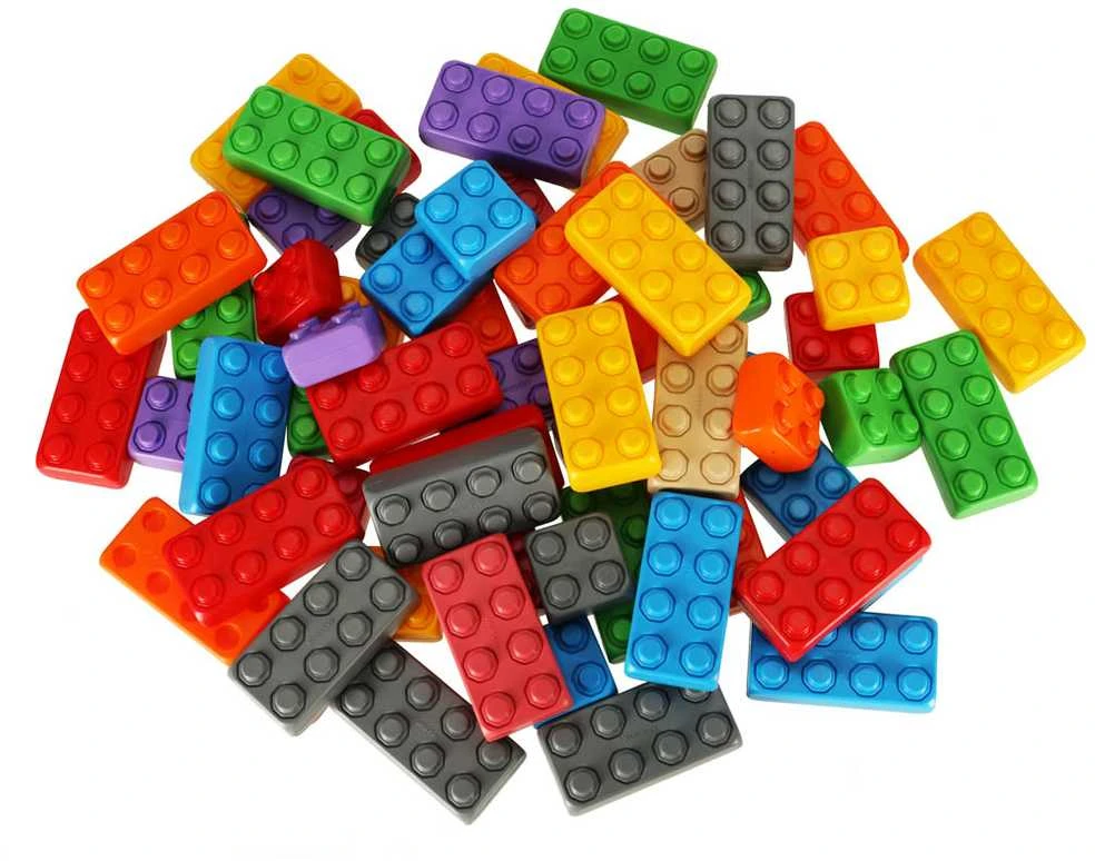 Marioinex Spalvotos plytos junior 60 vnt.
