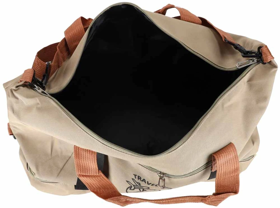 Ikonka Kelioninis krepšys smėlio spalvos