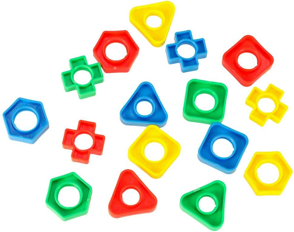 KIK Statybiniai blokai švietimo montessori varžtai 30 elementų
