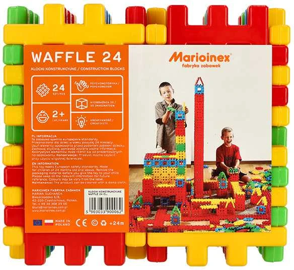 Marioinex konstrukcinių kaladėlių kubas Vafliai 24 ZA5034