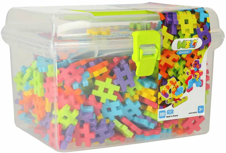 PIECES Kaladėlės Meli Basic 500 detalių Kelioninė dėžutė 50003