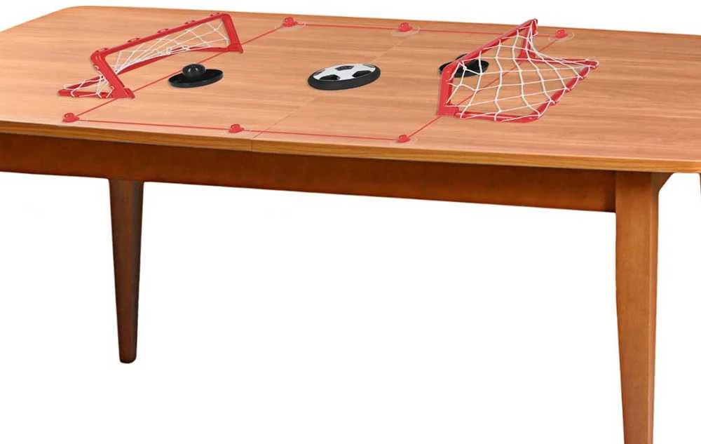Kontext Šviečiantis stalo kamuolys Hoverball + vartai