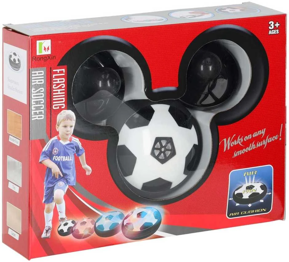 Kontext Šviečiantis stalo kamuolys Hoverball + vartai