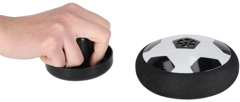 Kontext Šviečiantis stalo kamuolys Hoverball + vartai