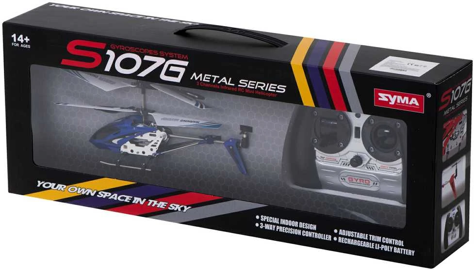 SYMA S107G RC sraigtasparnis mėlynos spalvos
