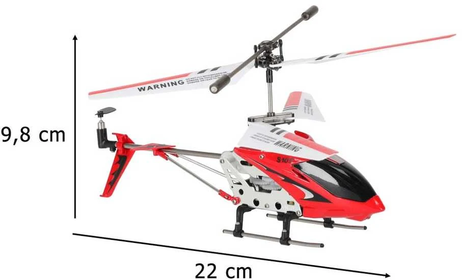 SYMA S107G RC sraigtasparnis raudonos spalvos