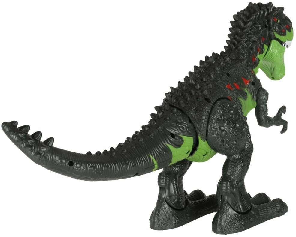 Ikonka T-REX elektroniniai dinozauro pasivaikščiojimai riaumoja žaliai