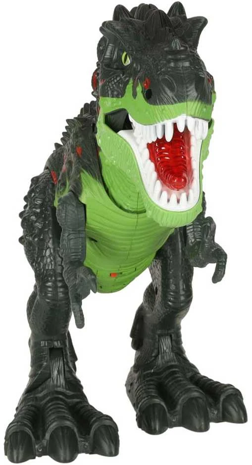 Ikonka T-REX elektroniniai dinozauro pasivaikščiojimai riaumoja žaliai