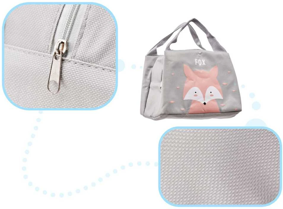 Termoizoliacinis maišelis pusryčiams pietums fox pink