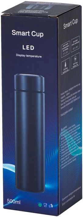 Gede Termo puodelis - termosas 500ML su LED temperatūros indikatoriumi, juodas